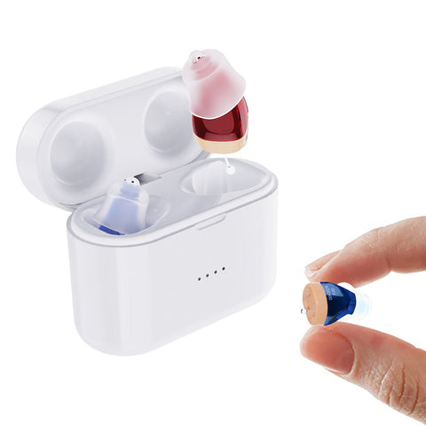 The VICTOR Hearing Aid In-Ear Canal Design w/ Charging Case